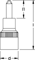 Schraubendreher-Einsatz 1/2", Kreuzschlitz, ELORA-3220-PH 3