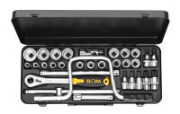 Steckschlüssel-Satz 1/2", 6-kant+XZN, 31-teilig 10-32 mm, ELORA-771-LXZNK