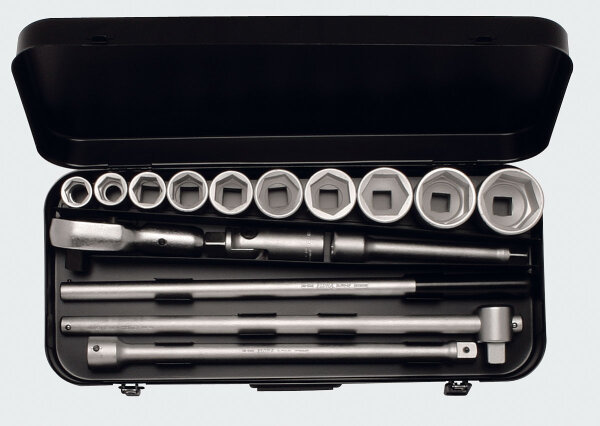 Steckschlüssel-Satz 3/4", zwölfkant, 16-teilig 7/8"-2" AF, ELORA-770-S10 KA